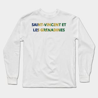 Drapeau Saint-Vincent-et-les-Grenadines Long Sleeve T-Shirt